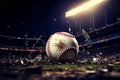 Sports concept background featuring the iconic game of baseball Royalty Free Stock Photo