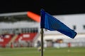 Sports corner flag in blue