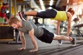 Sports couple trains together