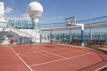 Sports court on cruise ship
