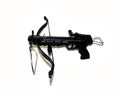 Sports black crossbow on a white background