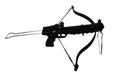 Sports black crossbow on a white background