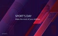 Sports day ,sport event design vector,unleash your potential Royalty Free Stock Photo