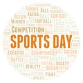 Sports Day word cloud