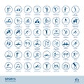 Sports disciplines icons