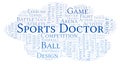 Sports Doctor word cloud.