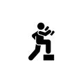 Sports, dumbbell, health, gym, man icon. Element of gym pictogram. Premium quality graphic design icon. Signs and symbols Royalty Free Stock Photo