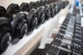 Sports dumbbells Royalty Free Stock Photo