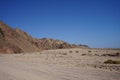 Tourists horse riders in the vicinity of the Malakot Mountain Oasis, Dahab, South Sinai Governorate, Egypt