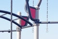 Sports equipment on the city sports ground