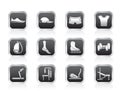 Sports equipment and objects icons Royalty Free Stock Photo