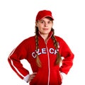 Sports fan in national jersey Royalty Free Stock Photo