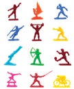 Sports figurines Royalty Free Stock Photo