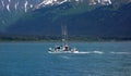 A sports fishing boat in alaska Royalty Free Stock Photo