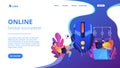 Sports games concept landing page.