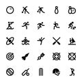 Sports and Games Vector Icons 8 Royalty Free Stock Photo