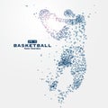 Sports Graphics particles, illustration.