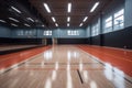 The sports hall is empty. AI Generated