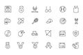 Sports Hand Drawn Doodle Icons 5 Royalty Free Stock Photo