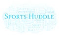 Sports Huddle word cloud.