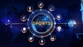 Sports Icon Rotating wheel Concept