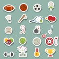 Sports icons Royalty Free Stock Photo