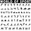 Sports icons set. Royalty Free Stock Photo