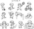 Sports icons,vector Royalty Free Stock Photo