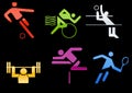 sports icons web2 Royalty Free Stock Photo