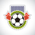 Sports illustration soccer football badge