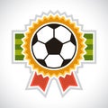 Sports illustration soccer football badge