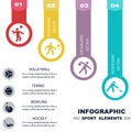 Sports infographics banners.