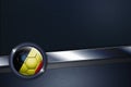 Sports interface with Belgium soccer ball