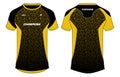 Leopard Print Sports t-shirt jersey design concept vector template, sports jersey concept for Football Jersey