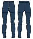 Sports Jogger bottom Pants design vector template, Track pants concept with front and back view, Sweatpants for running, jogging,
