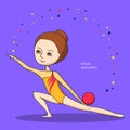 Sports for kids. Artistic gymnastics