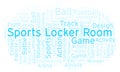 Sports Locker Room word cloud.