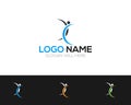 Sports Logo Template online store vectors illustration Royalty Free Stock Photo