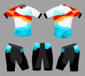 Sports low poly colors t-shirt Royalty Free Stock Photo