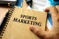 Sports marketing. Royalty Free Stock Photo