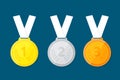 Sports medal for the top three winners.