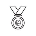 sports medal. Vector illustration decorative design