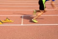 the athlete sprint start Royalty Free Stock Photo