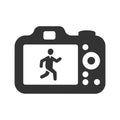 Sports mode on camera icon Royalty Free Stock Photo