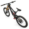 Sports mountain bicycle on white. Angle from up. 3D illustration