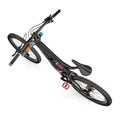 Sports mountain bicycle on white. Angle from up. 3D illustration