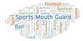 Sports Mouth Guard word cloud.