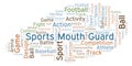 Sports Mouth Guard word cloud.