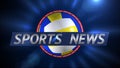 Sports News Volleyball Title Background Plate