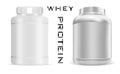 Sports Nutrition can. Protein Bottle Mockup Royalty Free Stock Photo